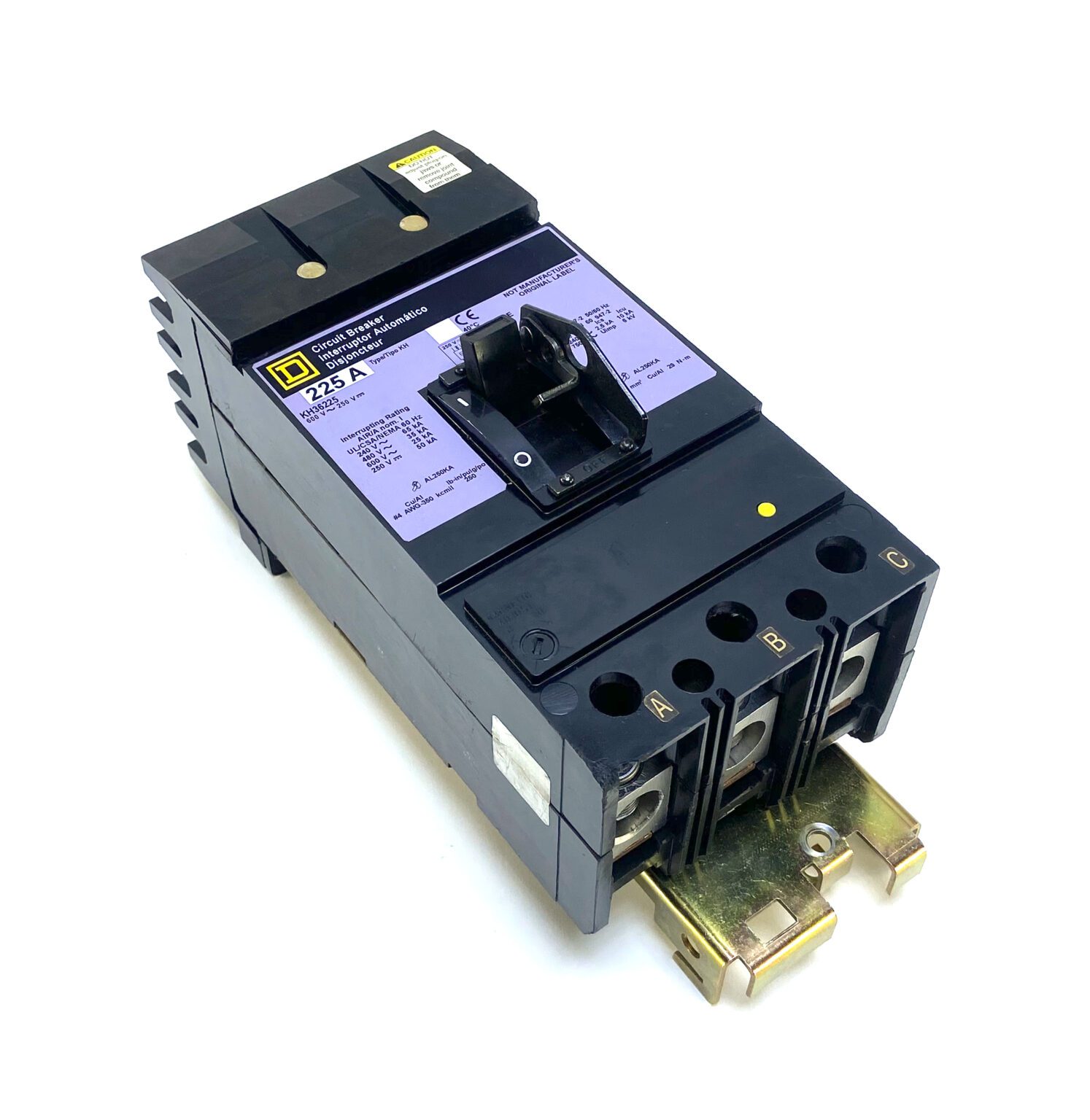 Square D KH36225 3Pole 225A 600Vac I-Line Circuit Breaker (CHIP)