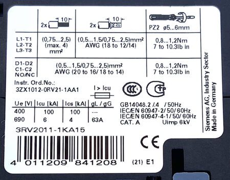 3RV2011-1KA15