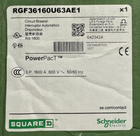 Square D RGF36160U63AE1-SEALED