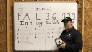 circuit breaker catalog number demonstration