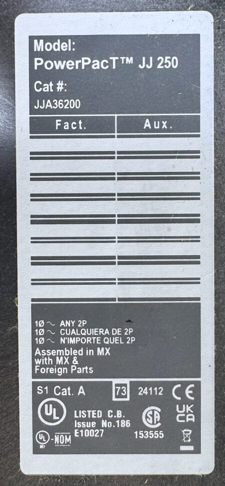 Square D JJA36200-NIB