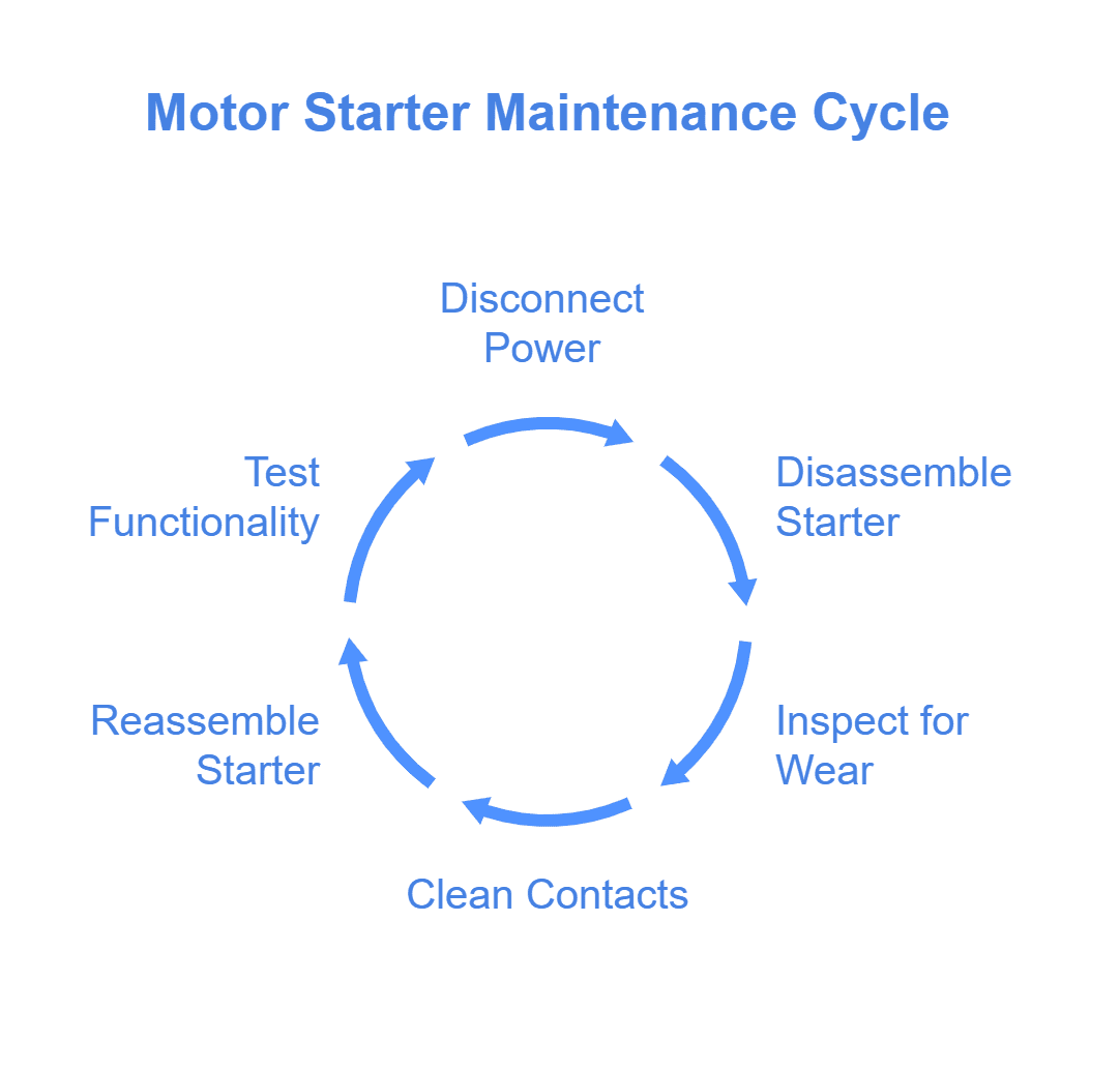 motor starter maintenance cycle