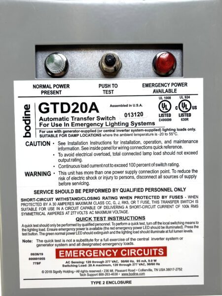 GTD20A-NIB