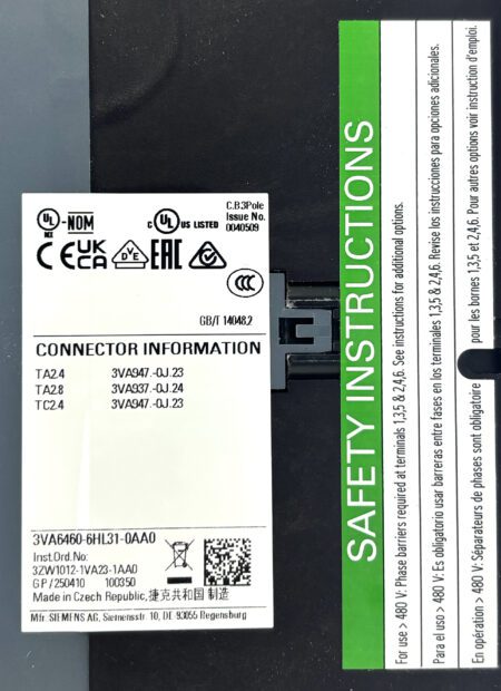 3VA6460-6HL31-0AA0-NIB-ZL