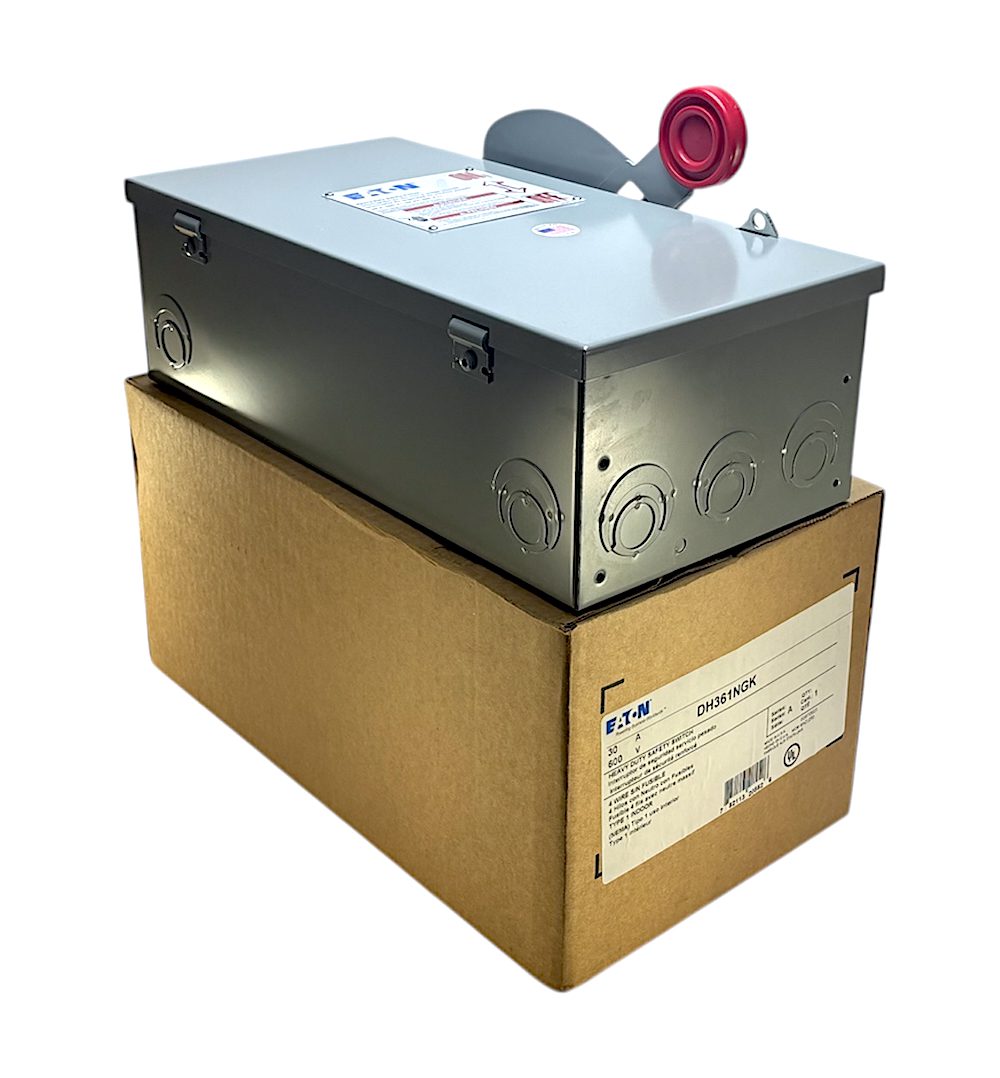 thumbnail image 2 of Eaton DH361NGK Safety Switch – 30A 600V 3-Phase Fusible Disconnect, NEMA 1 Indoor 2 of 6