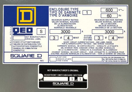 Square D DDP343000600N175M-RECON