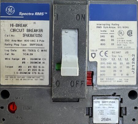 General Electric SFHA36AT0250-250A