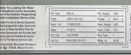 CLS34400208N142BAB-USED+BREAKERS