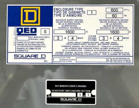 Square D DDP341600600N142L-RECON
