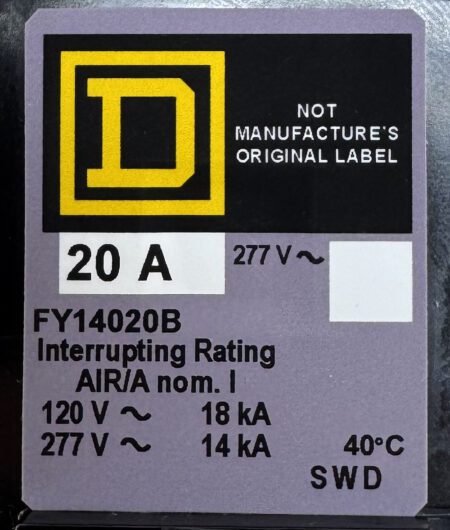 Square D FY14020B-NML-GL