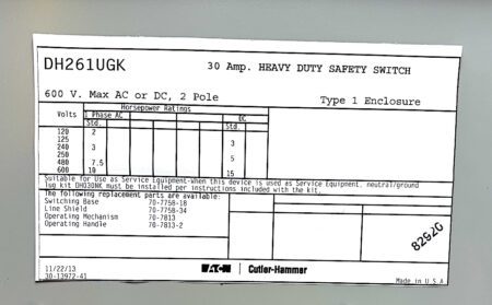DH261UGK-NIB