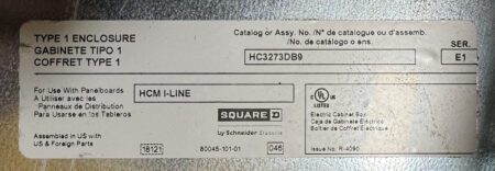 Square D DMS34600208N124K-RECON
