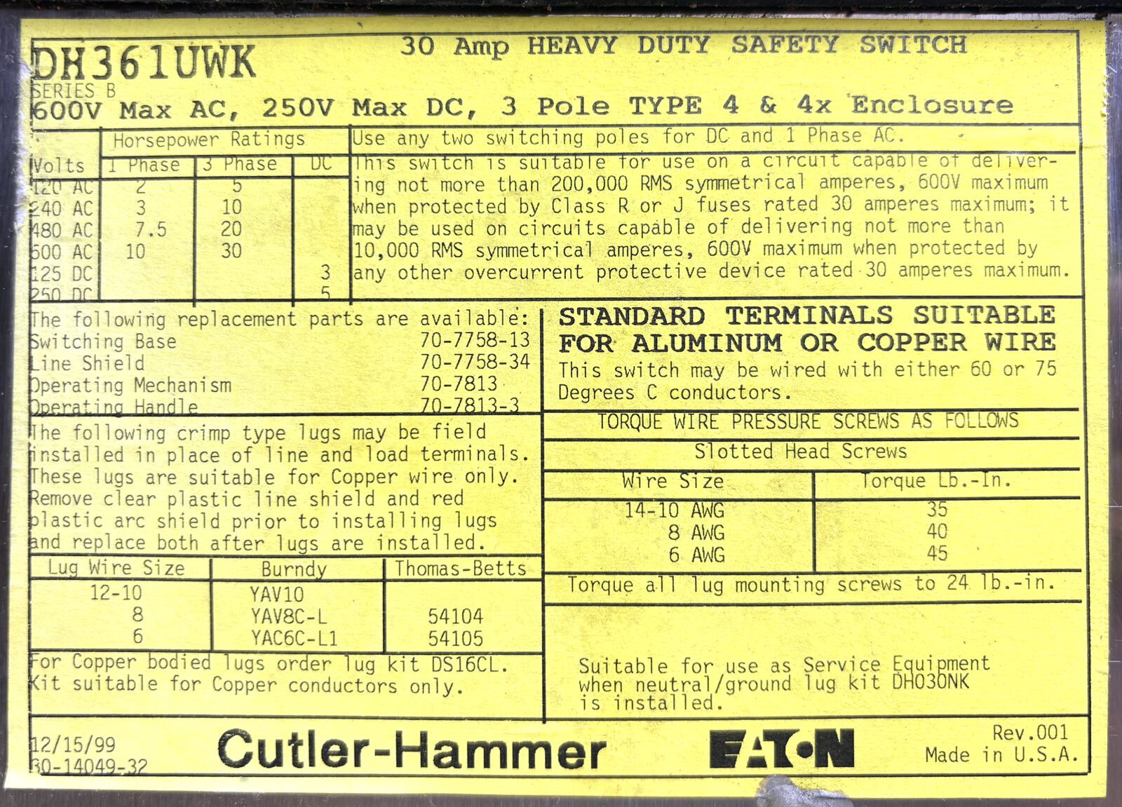 DH361UWK