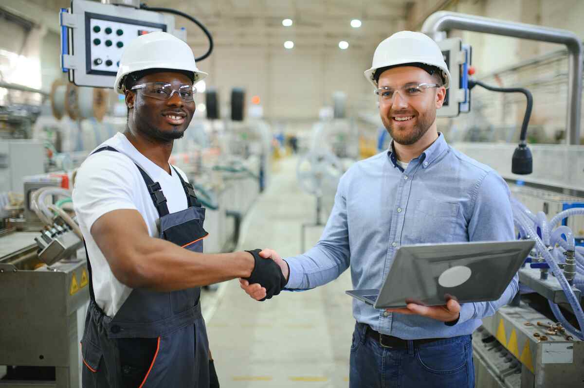 electrical-equipment-supplier-reviewing-project