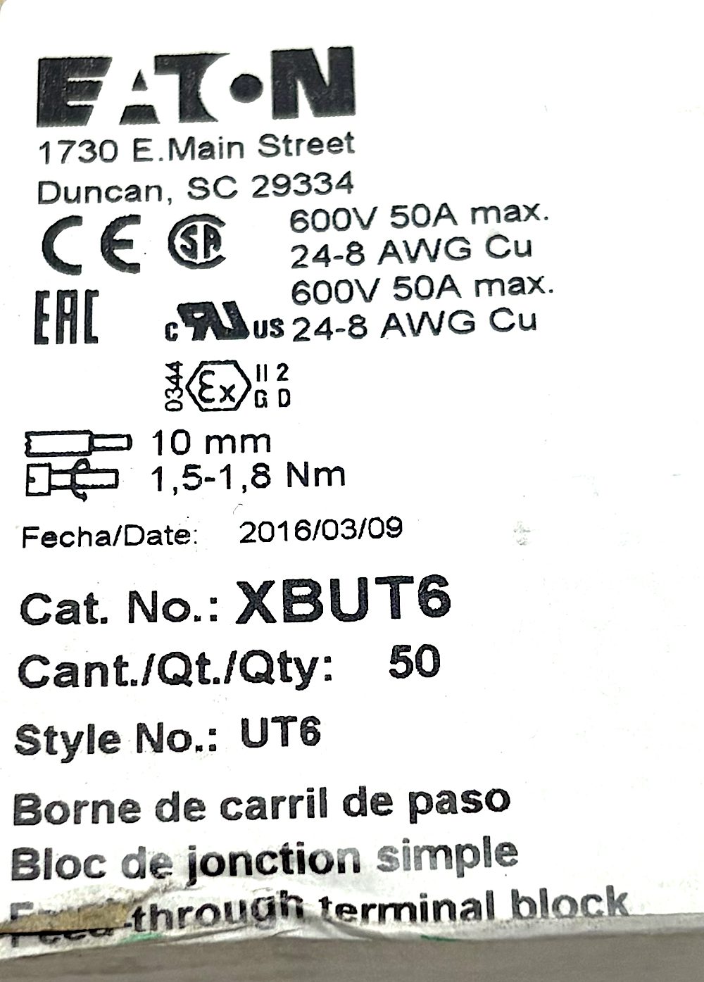 XBUT6x50-NIB