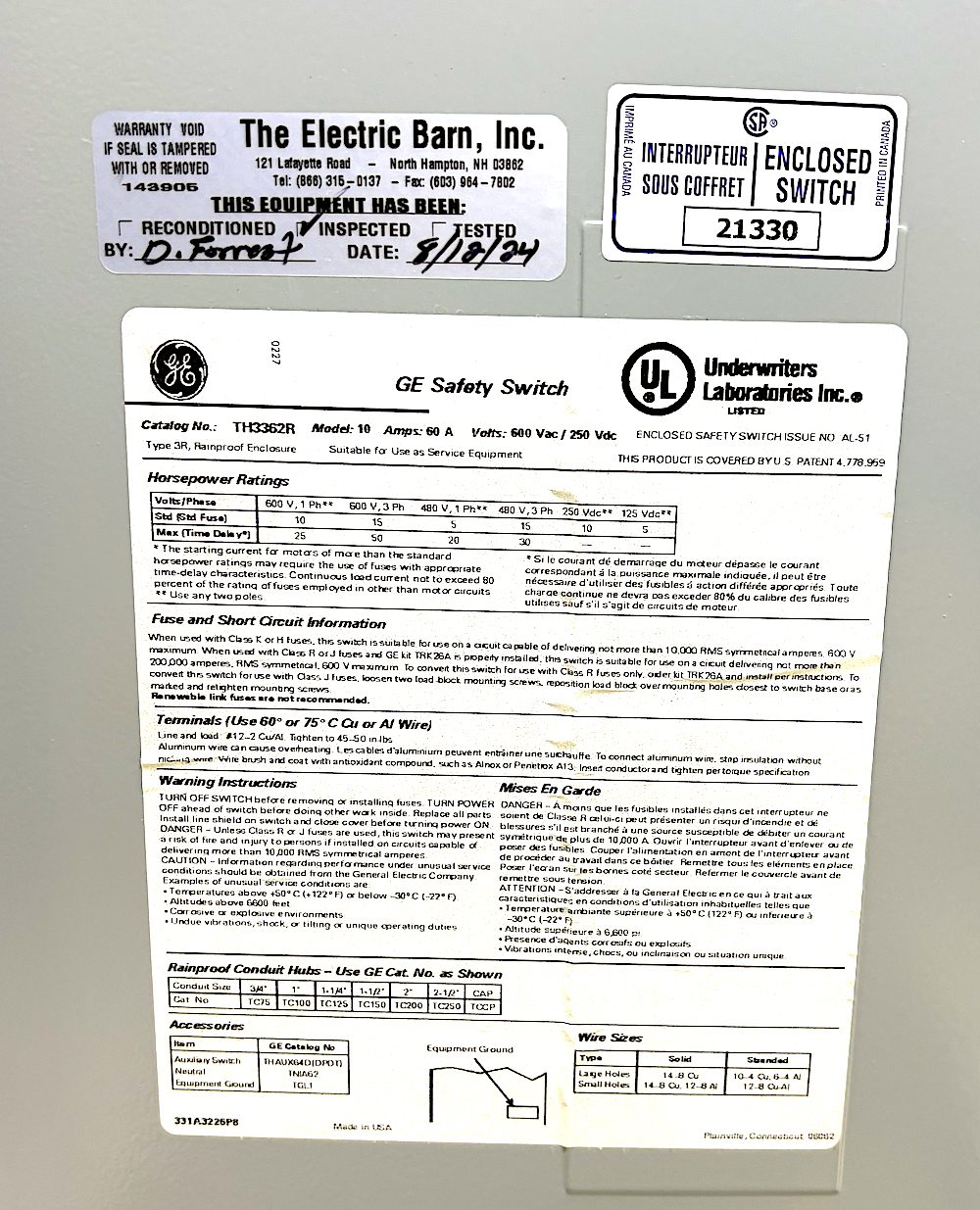 TH3362R-USED