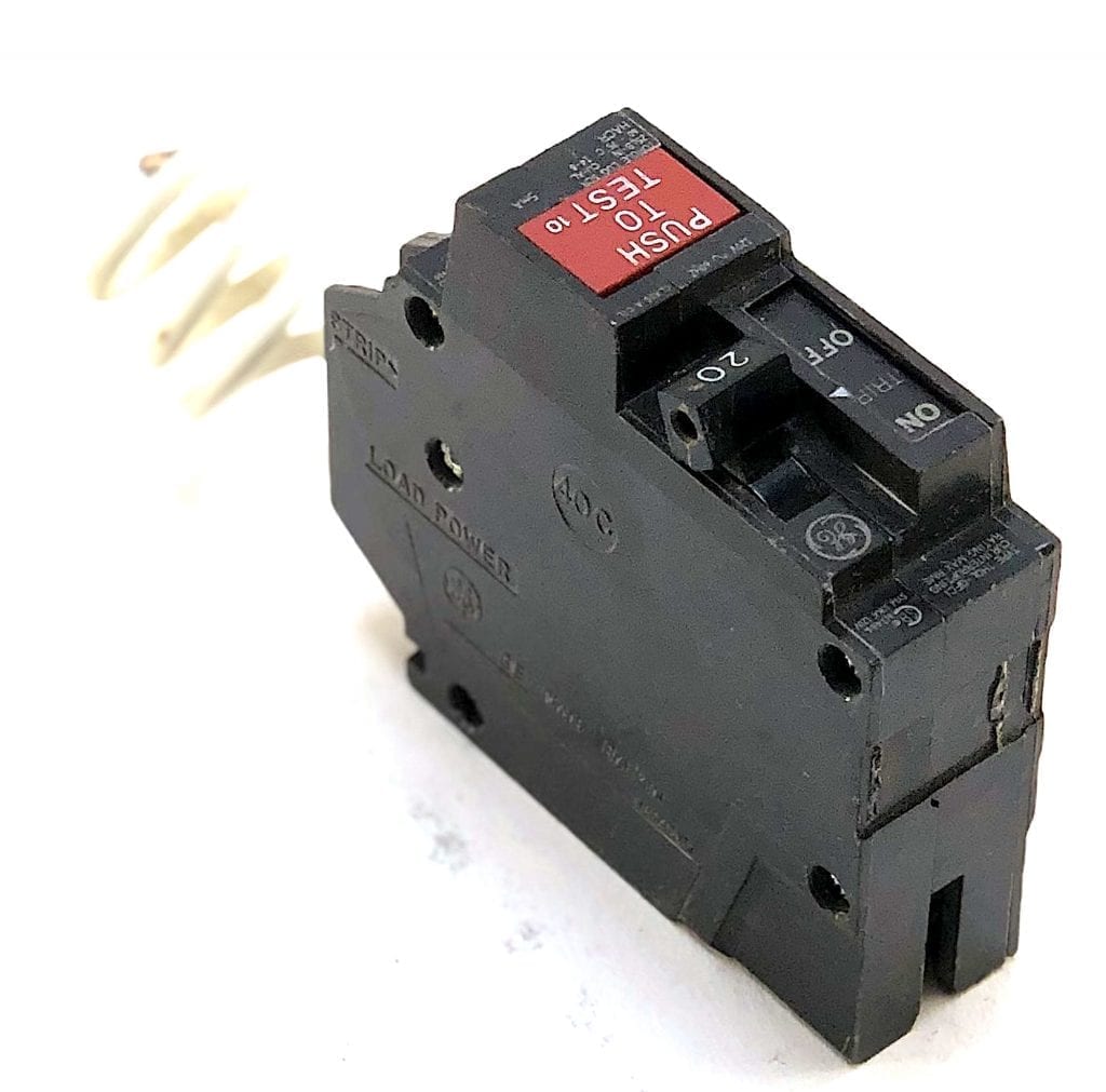 General Electric 1 Pole 20 Amp 120 Vac Circuit Breaker w/GFCI (V2 ...