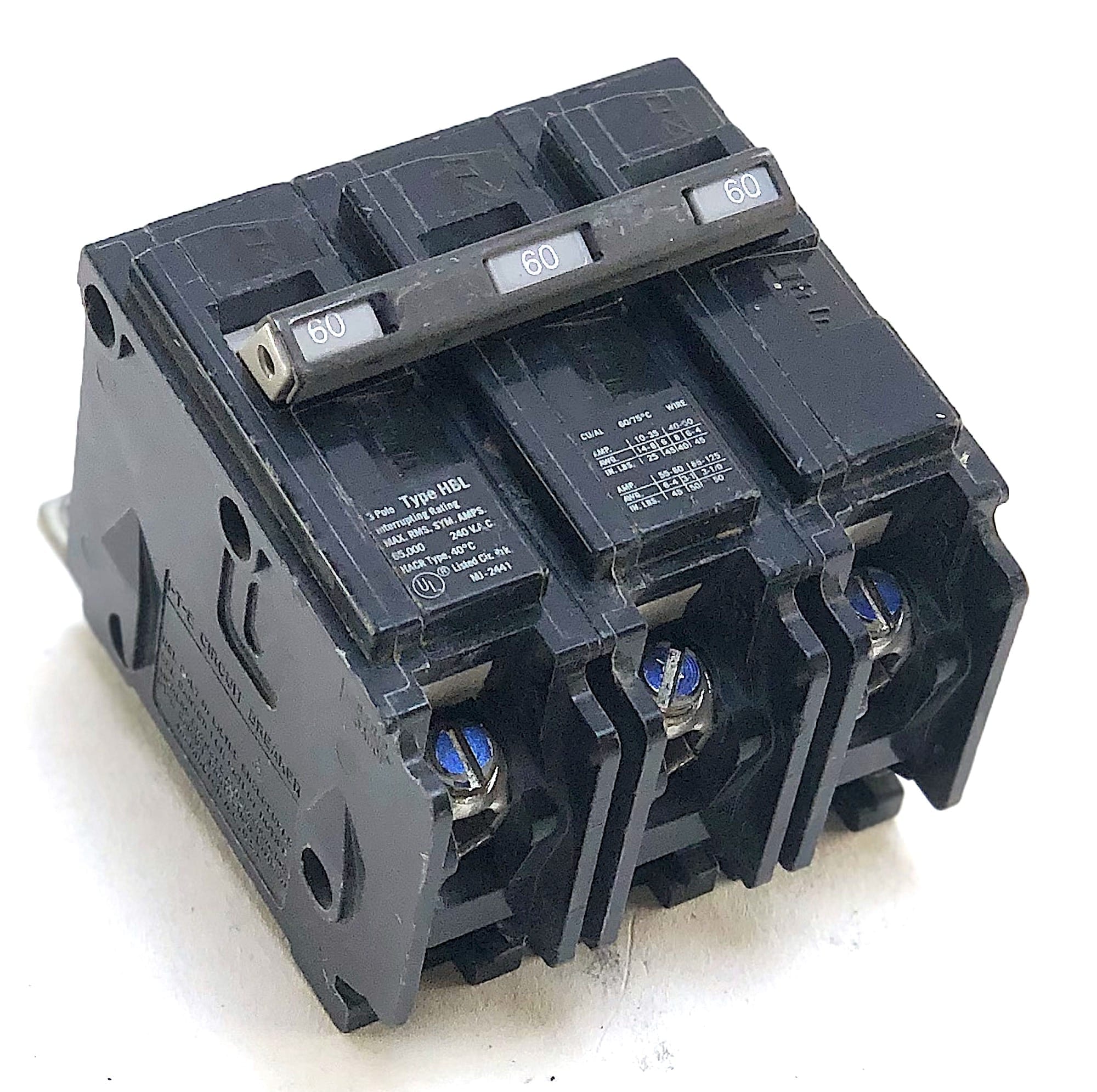 Siemens NGB3B020 3-Pole Circuit Breaker – 20A, 600V, Bolt-On, White