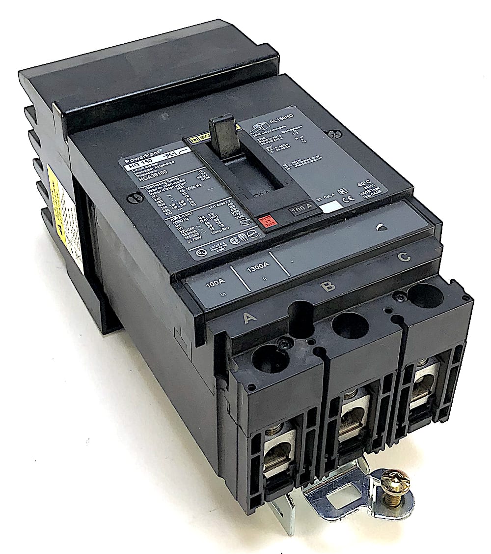 Square D HGA36060 3 Pole 60 Amp 600 Vac PowerPact Circuit Breaker (D4