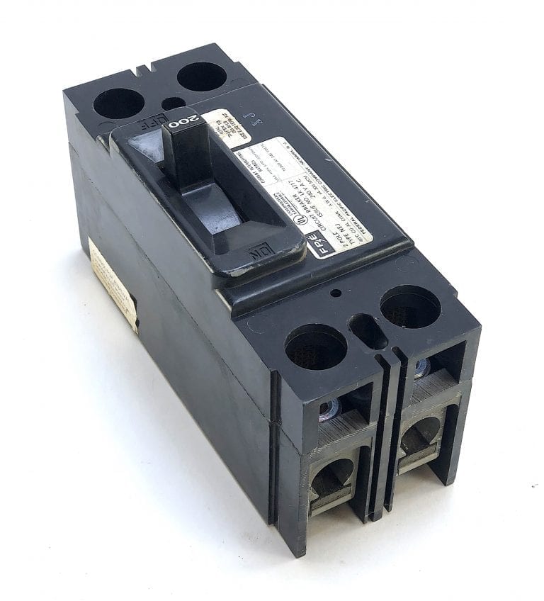 Federal Pacific Type NEJ 2 Pole 200 Amp 240 Vac Circuit Breaker (W1