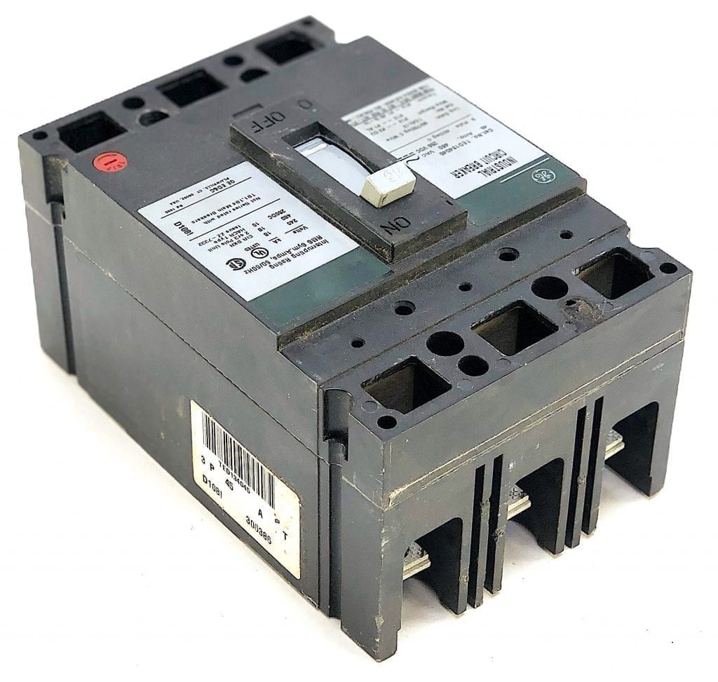 General Electric TED134040 3 Pole 40 Amp 480 Vac Circuit Breaker