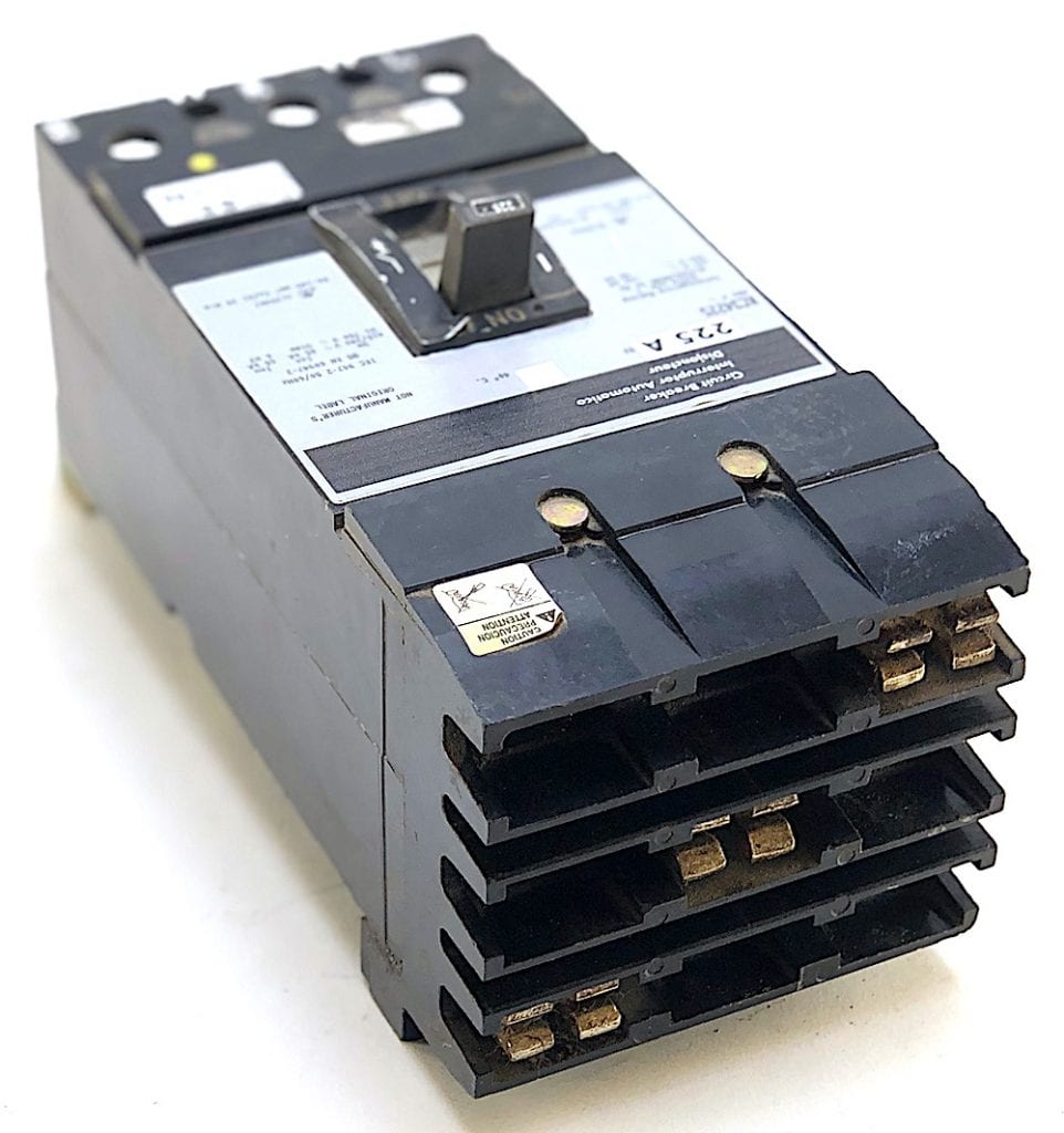 Square D KC34225 3 Pole 225 Amp 480 Vac ILine Circuit Breaker