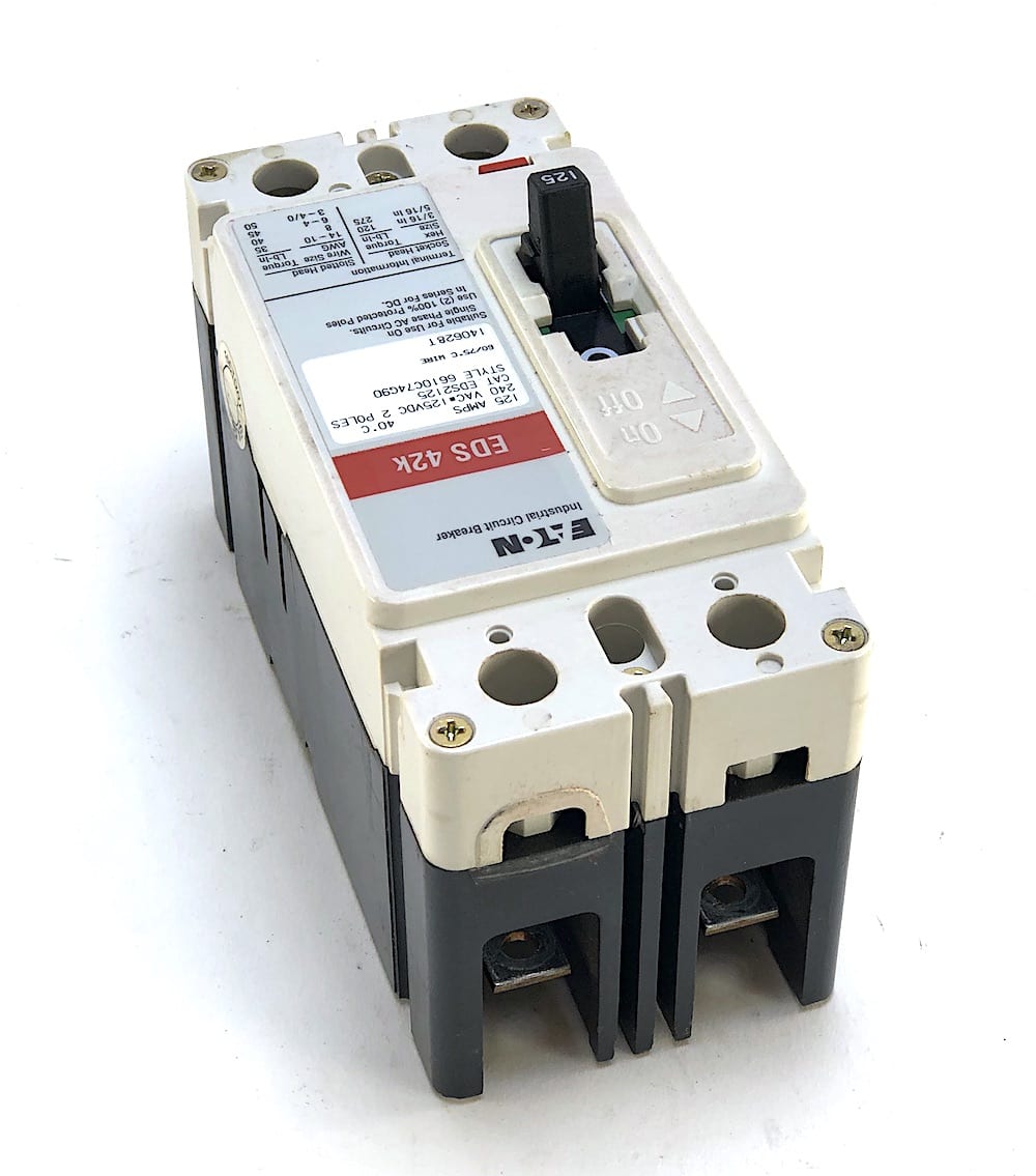 Replacement 125A 2-Pole Circuit Breaker – 120/240V – Fits Eaton Cutler-Hammer CH2125