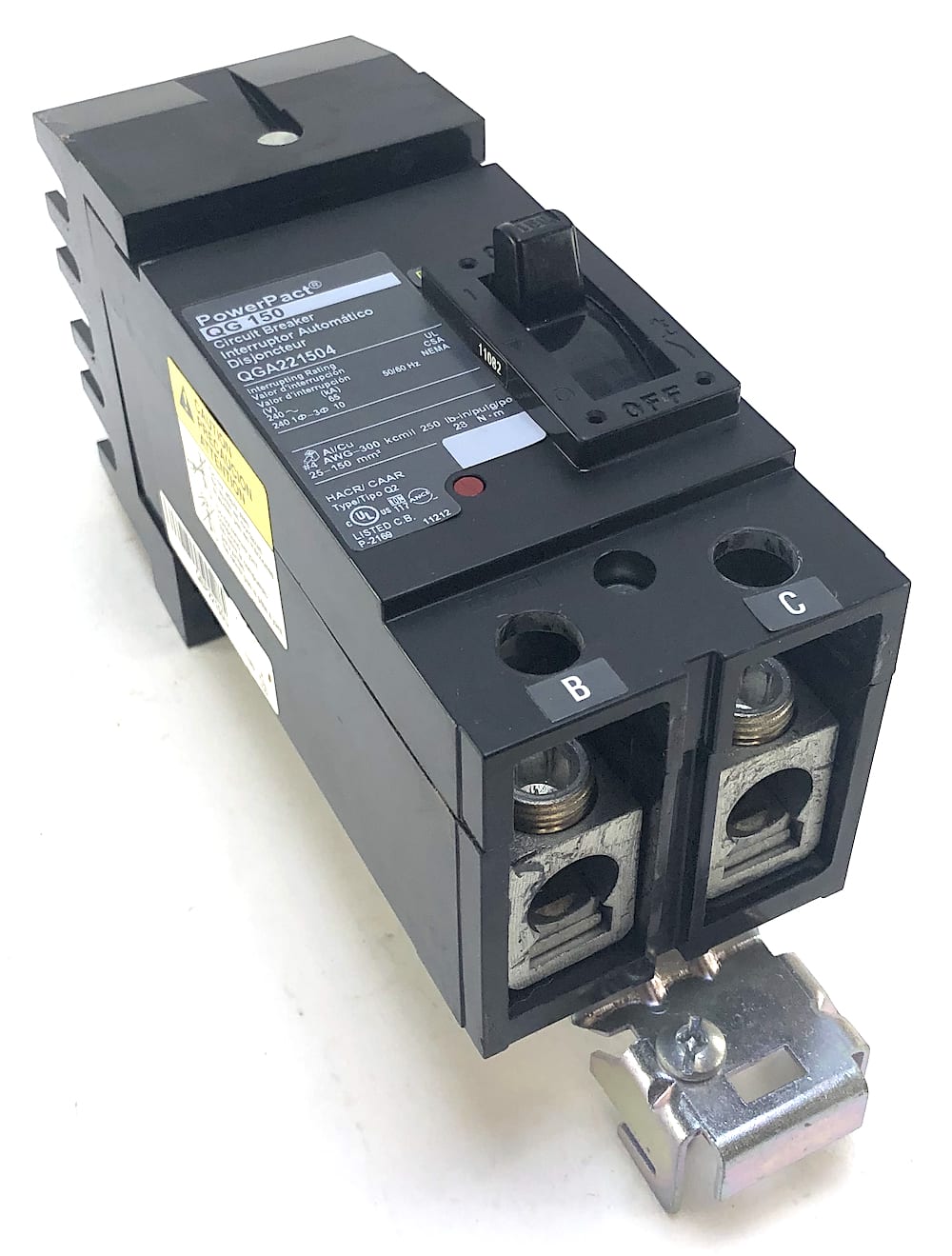 Preocupado termómetro administrar Square D QGA221504 2 Pole 150 Amp 240 Vac I-Line Circuit Breaker |  Electrical Power and Control Consultants