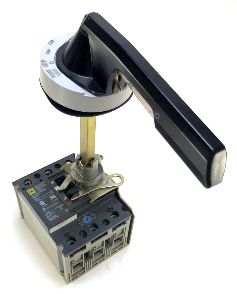 Square D GJL36075M06 3P 75A 480V Breaker w/Handle + Extension
