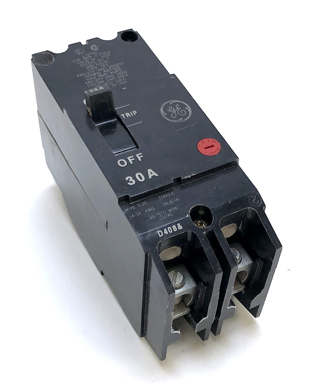GE TEY230 2 Pole 30 Amp 480v Circuit Breaker for sale online 