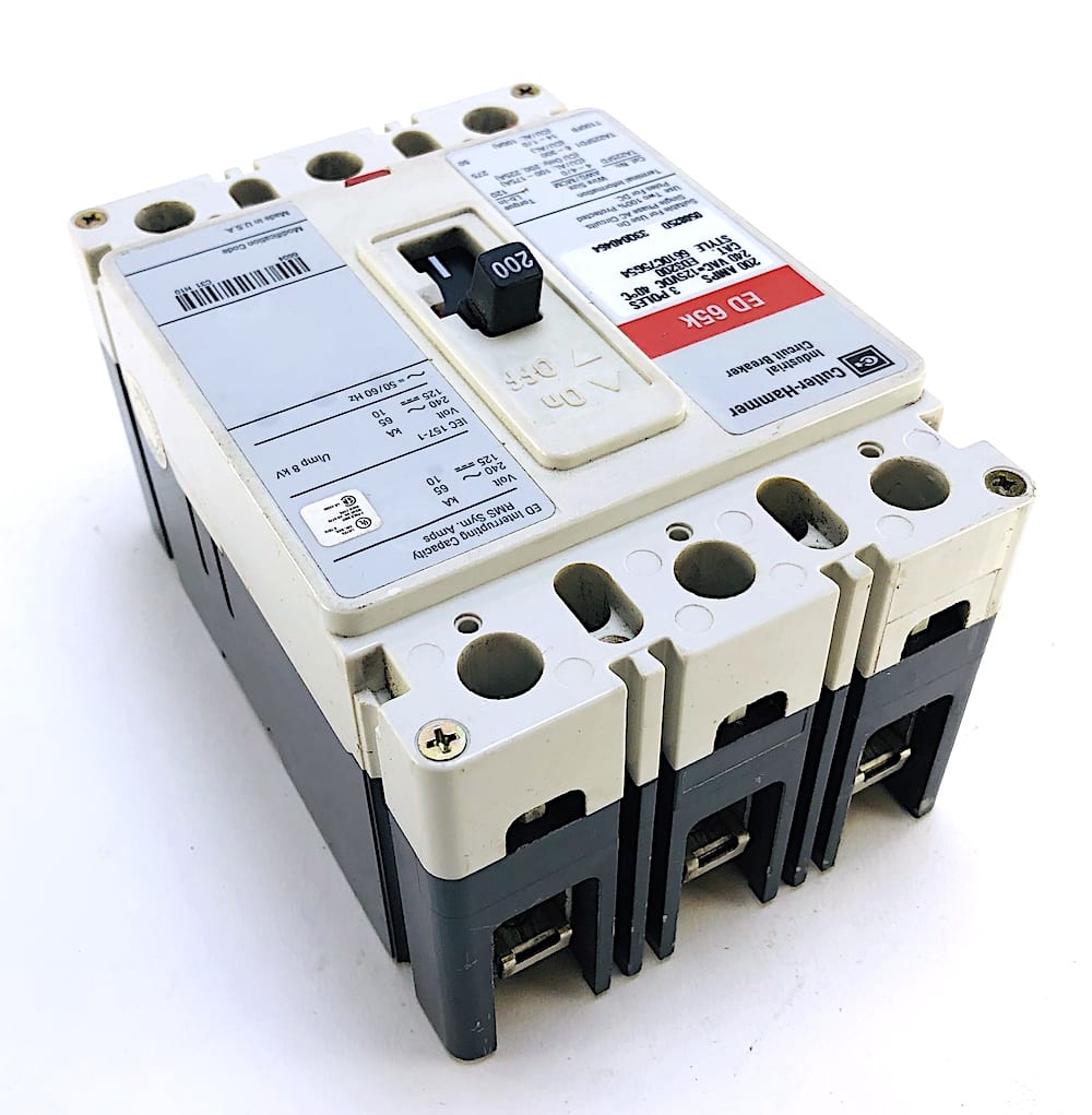 Cutler Hammer ED3200 3 Pole 200 Amp 240 Vac Circuit Breaker (R3 ...