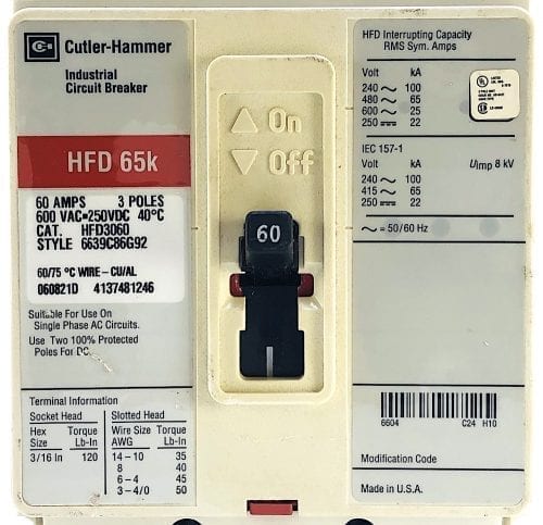Cutler Hammer HFD3060