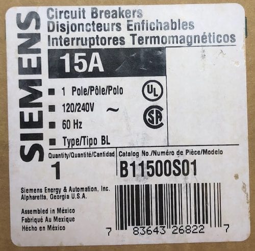Siemens B11500S01-NIB