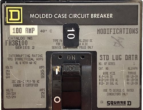 Square D FH36100-GL